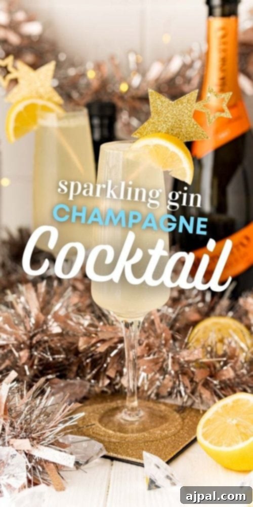 Effortless Champagne Fizz 12 fizzy lemon drink with a lemon slice in it