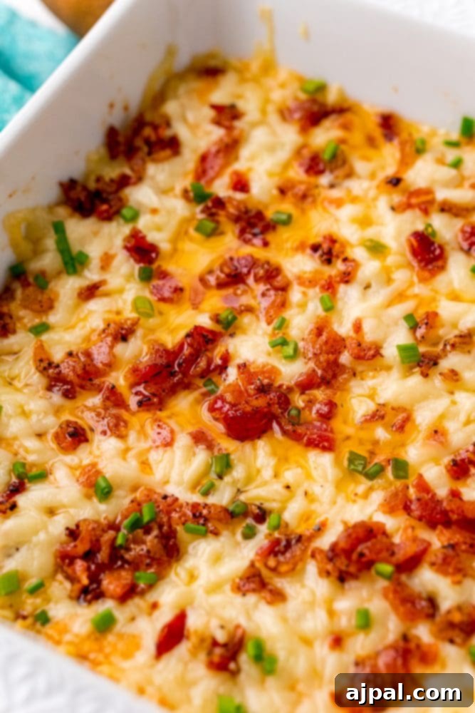 Cheesy bacon casserole.
