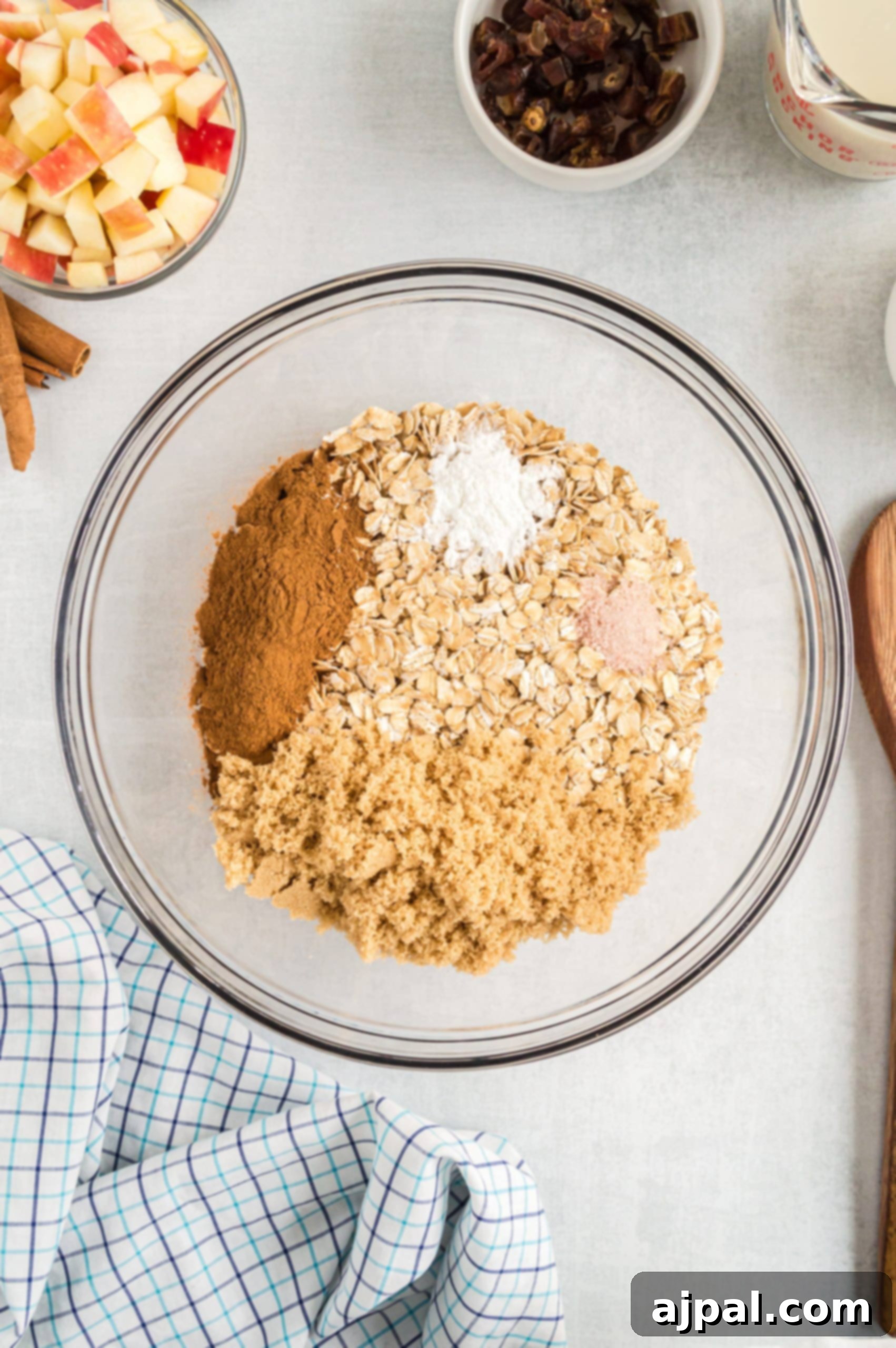 A simple and delicious baked apple oatmeal recipe, highlighting warm cinnamon and wholesome oats.