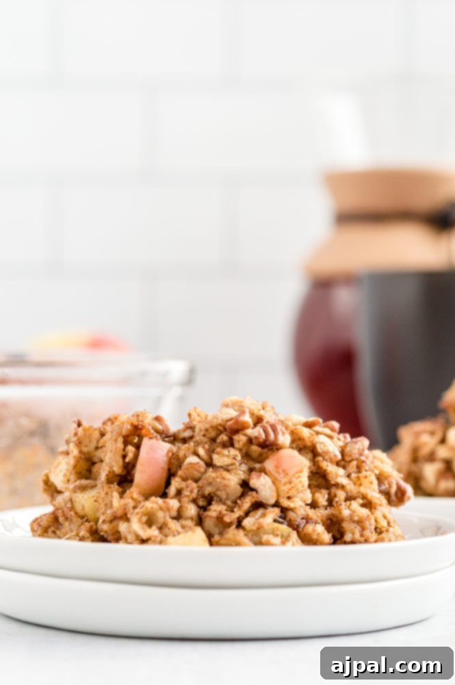 A hearty bowl of granola on a pristine white plate, accompanied by a steaming cup of coffee, perfect for a cozy morning.