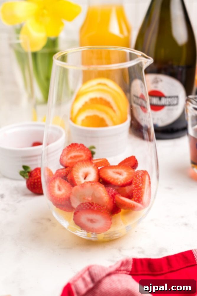 strawberries in the bottom of a container