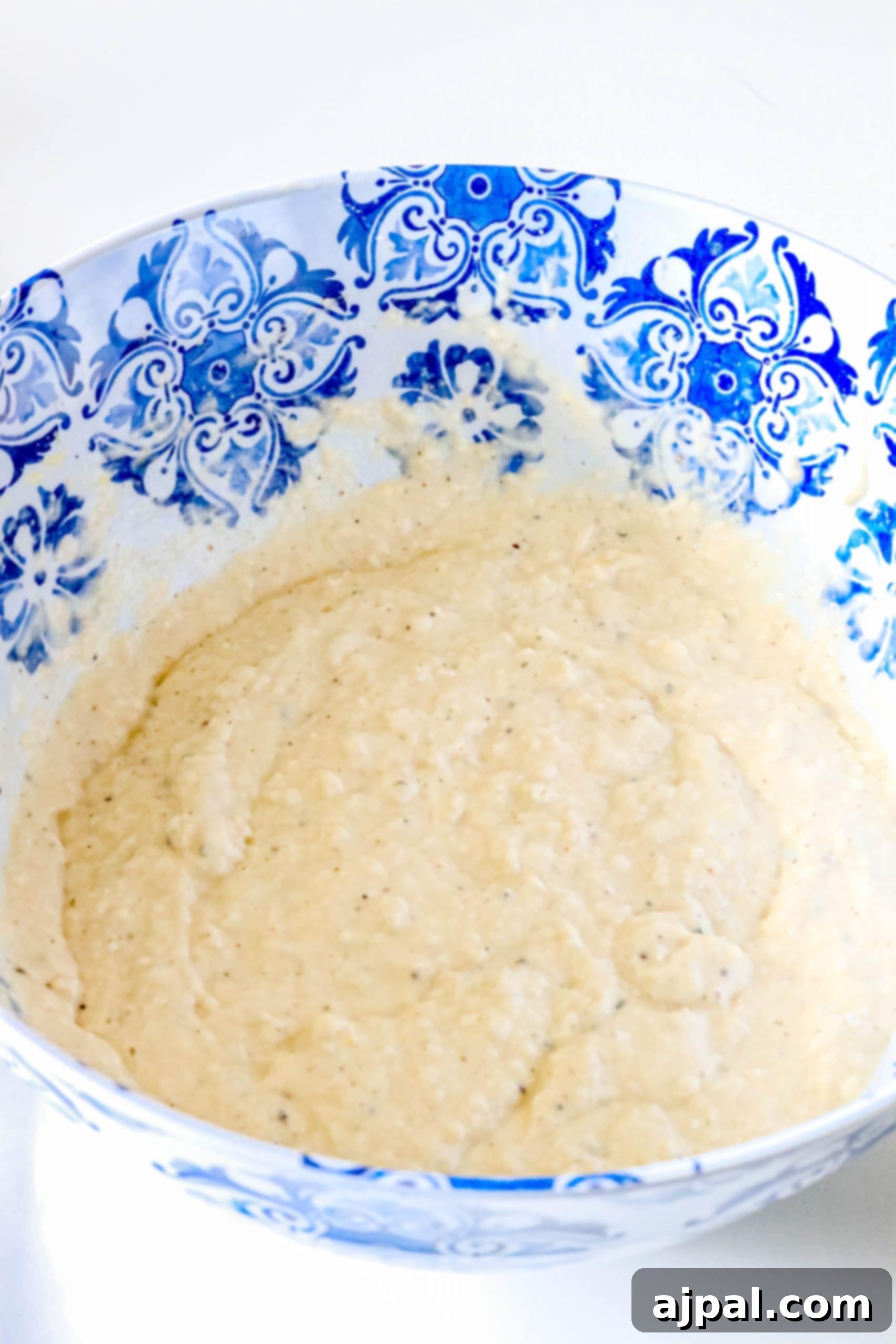 Effortless Homemade Spaetzle 4 raw spaetzle batter in a bowl