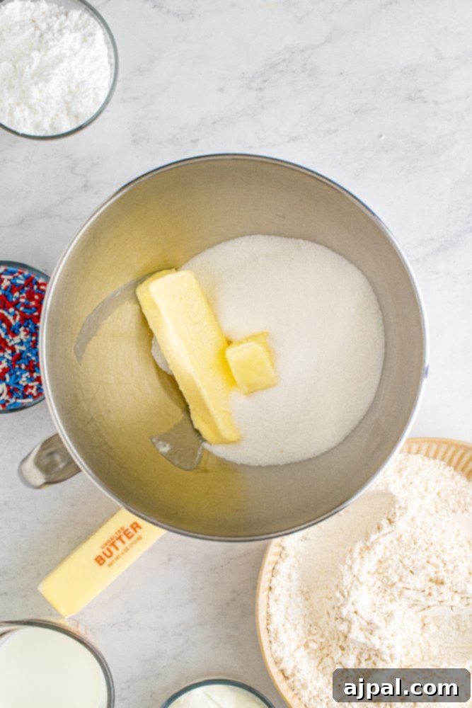 picture of butter and sugar in a bowl