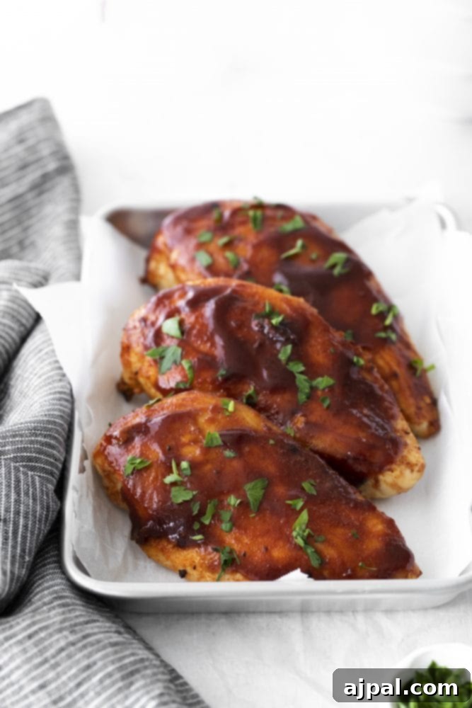 Tender Air Fryer BBQ Chicken Breasts 5 Air fryer bbq chicken breasts.