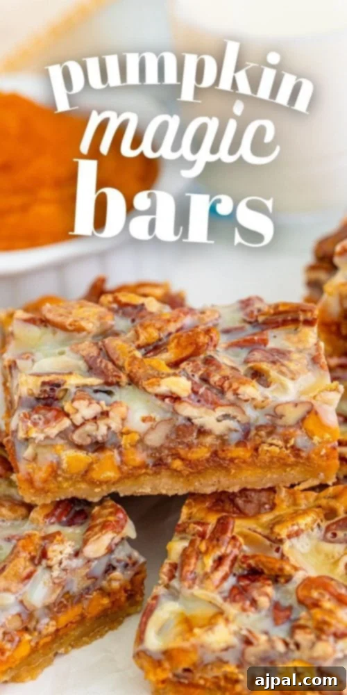 Delicious pumpkin magic bars recipe displayed on a pristine white plate, ready to be enjoyed