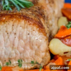 Pork tenderloin with carrots and rosemary recipe.
