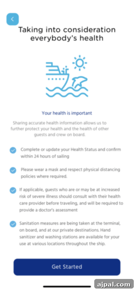 Cruising Post-Pandemic: A Reality Check 14 picture of princess cruises health screening check in process