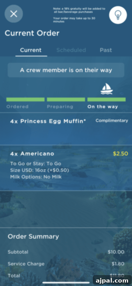 Post-Pandemic Cruising: What to Really Expect 22 picture of room service menu in medallionclass app