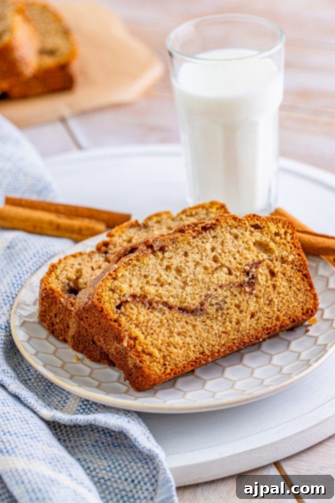 picture of slices of cinnamon bread on a plate