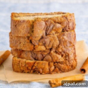 picture of slices of cinnamon bread stacked in a pile