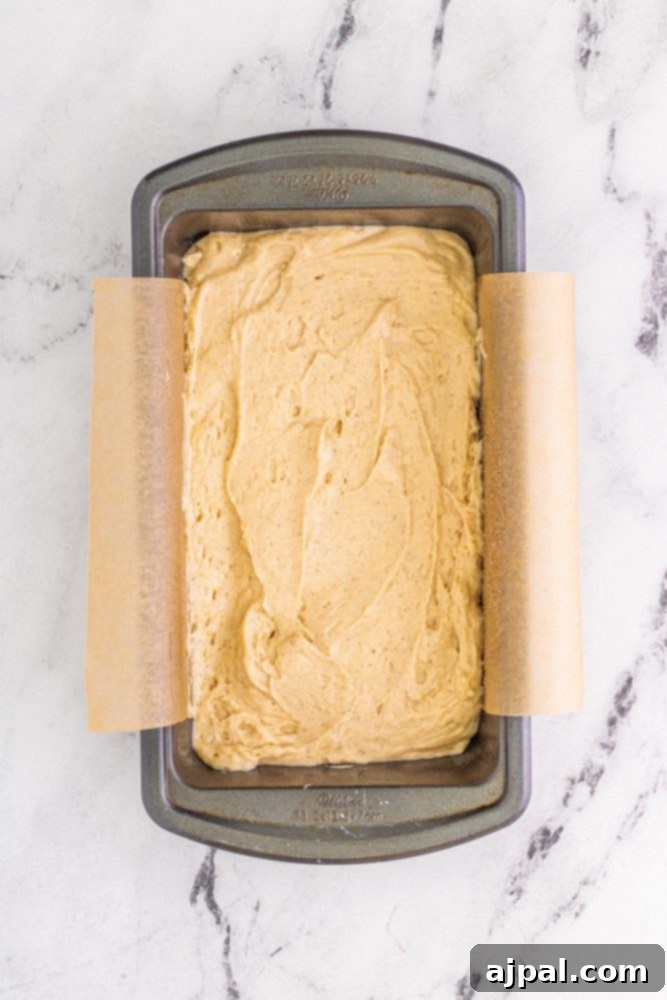 picture of bread dough in loaf pan