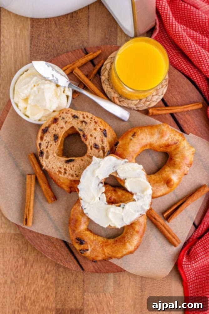 picture of cinnamon raisin bagels