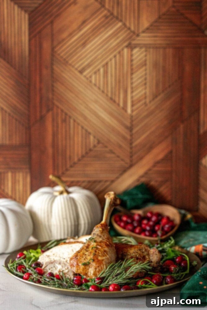 picture of a spatchcocked baked turkey on a plate