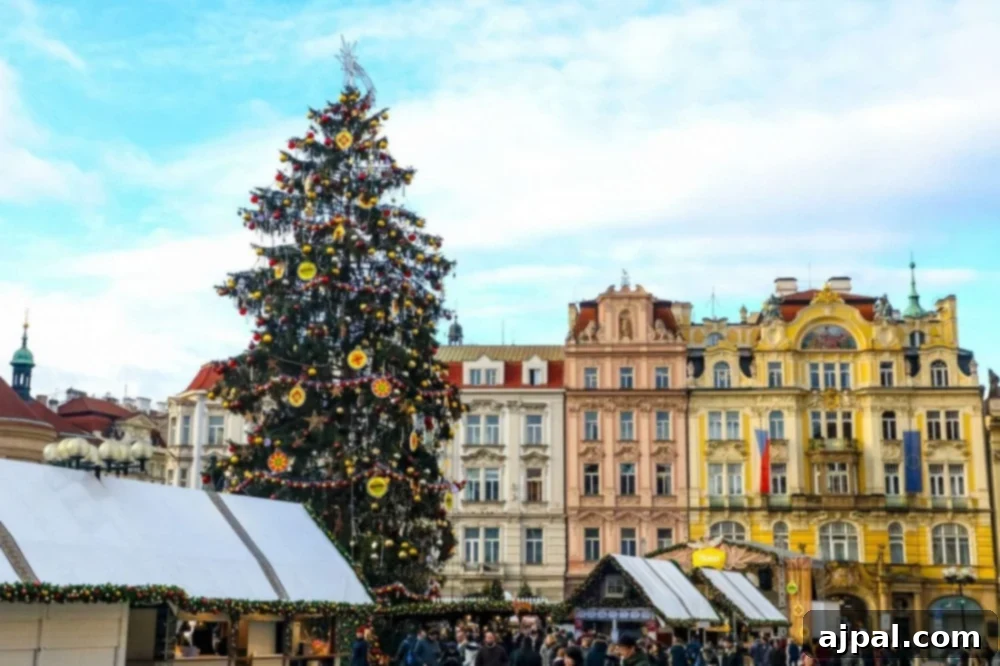 picture of prague christmas market