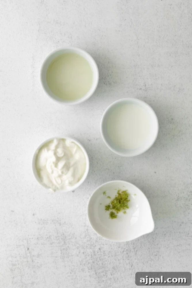 Your New Favorite Vegan Cauliflower Tacos 11 picture of crema ingredients on a table