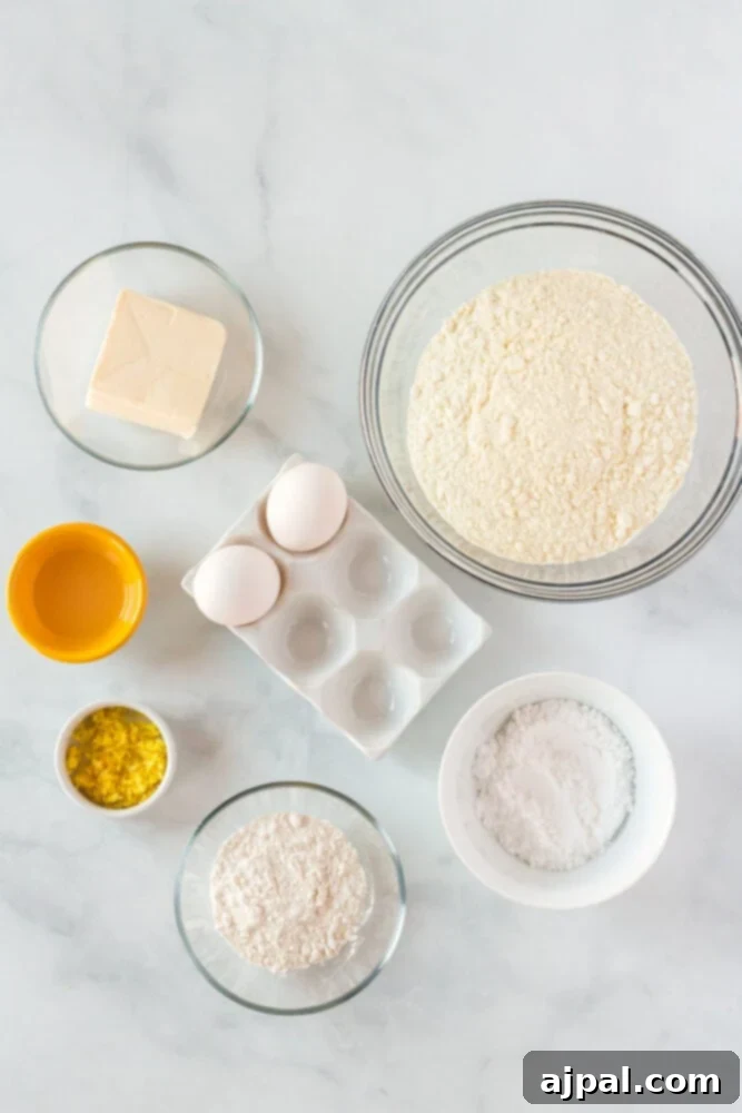 picture of cookie ingredients on a table