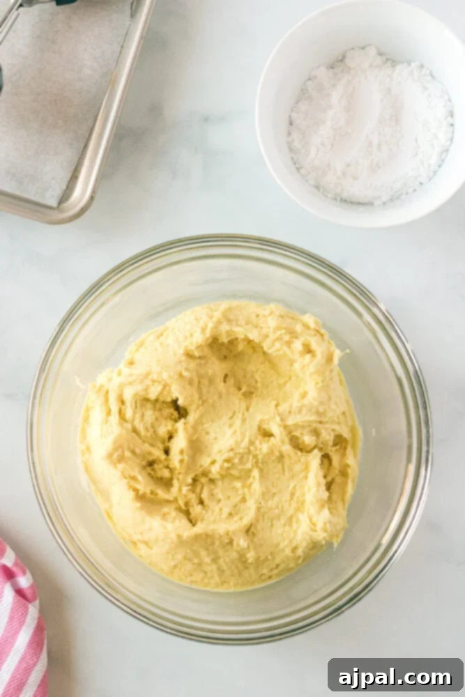 picture of mixed cookie batter