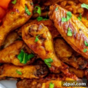 picture of chicken tinga wings on a plate
