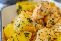 Zesty Lemon Garlic Chicken with Roasted Potatoes