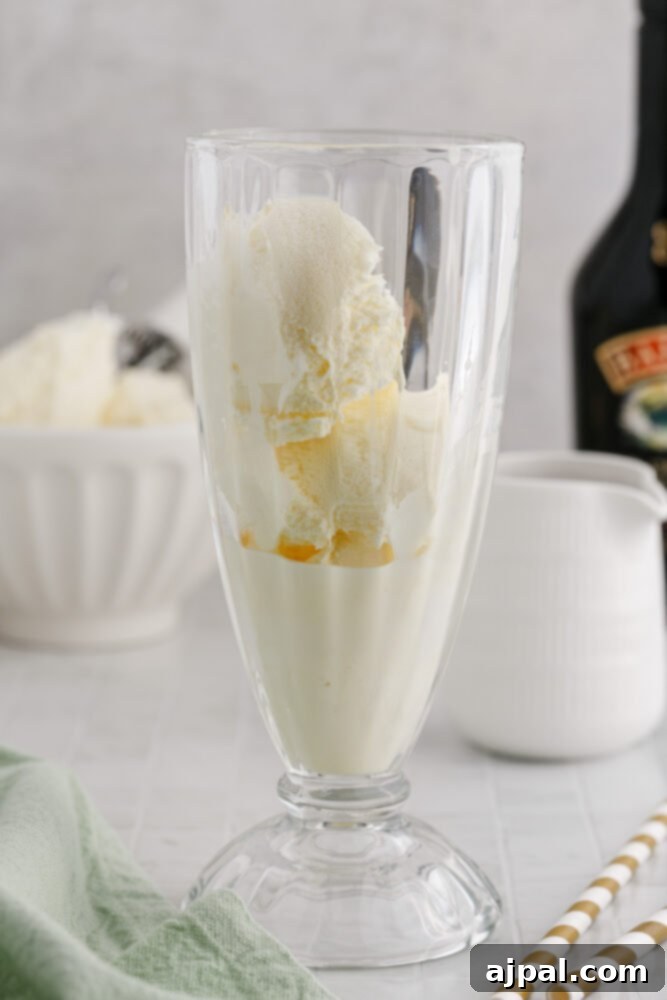Guinness Baileys Float Delight 6 Ice cream in a glass