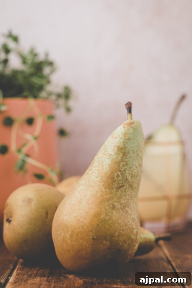 Golden Pear Fizz 12 picture of pears on a table