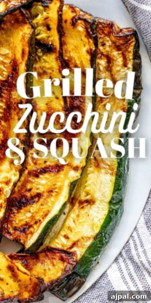 Grilled Summer Squash Medley 13 picture of grilled zucchini and squash on a white plate