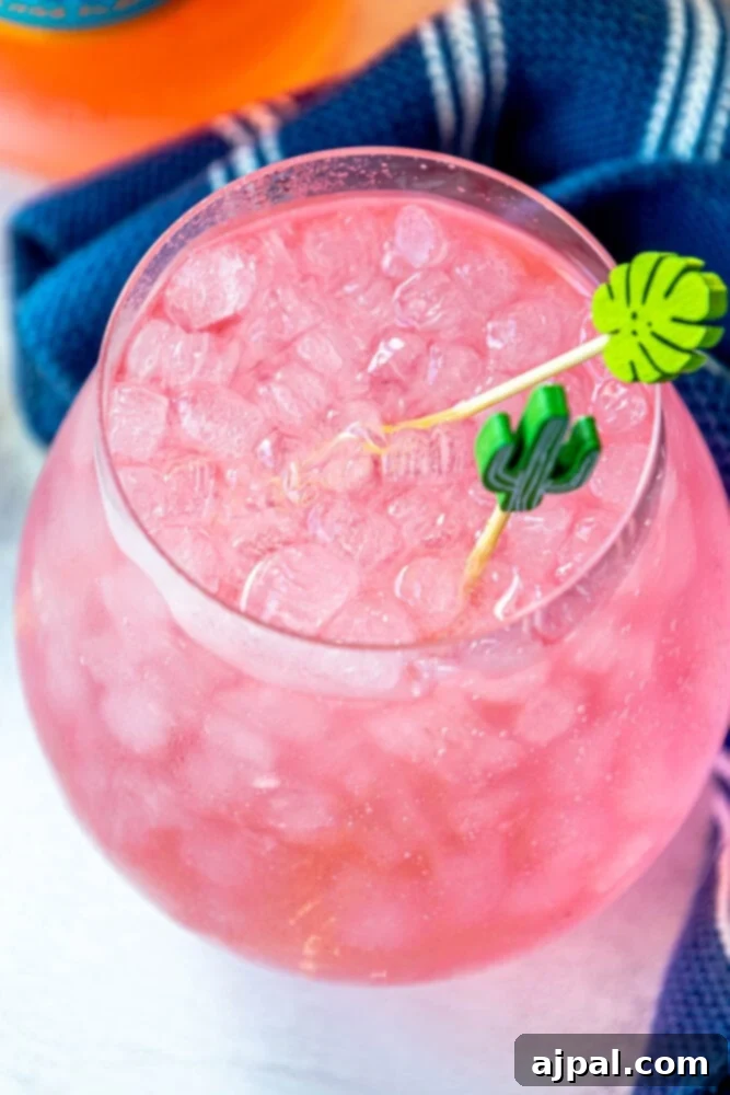 Sunset Sip Blood Orange Gin Tonic 9 Blood Orange Gin and Tonic with ice in a glass.