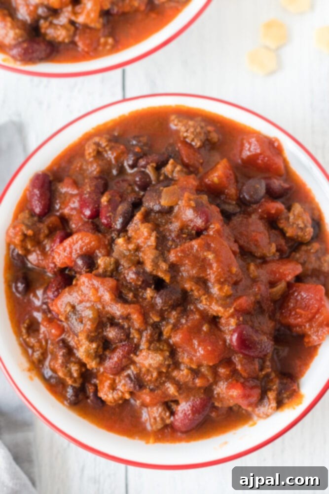 picture of chili in a bowl