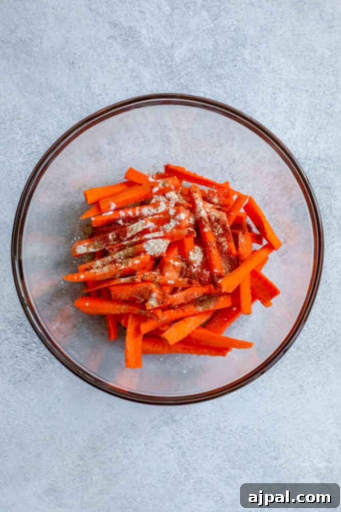 picture of sliced carrots with seasonings