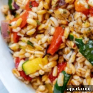 picture of farro salad with