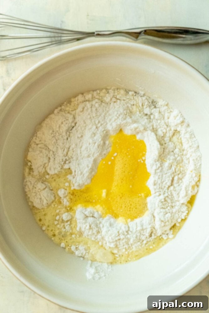 Caramelized Pineapple Bliss 5 picture of cake mix in a bowl