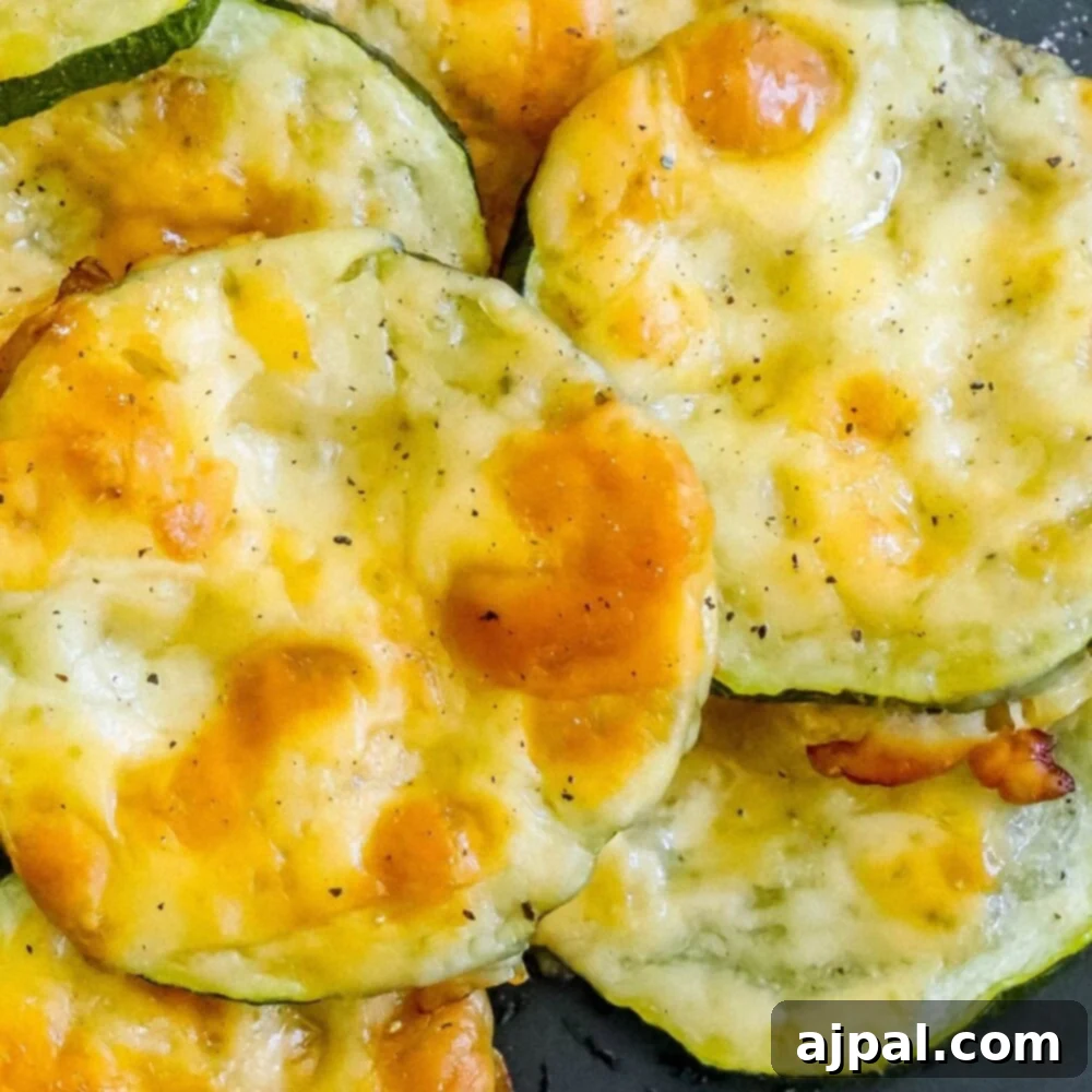 Parmesan Crusted Zucchini 3 Parmesan Zucchini - cheesy grilled plate.