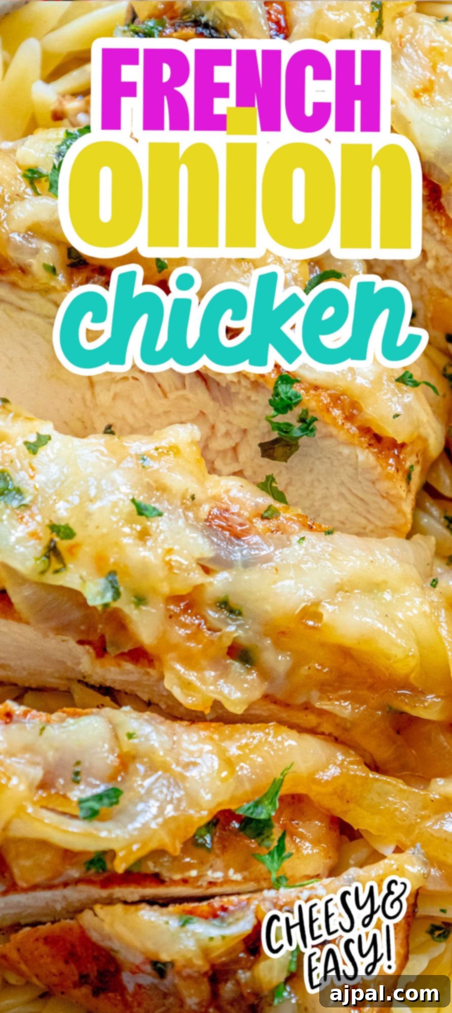 Classic French Onion Chicken Breasts 12 chicken breast with melted cheese and french onions