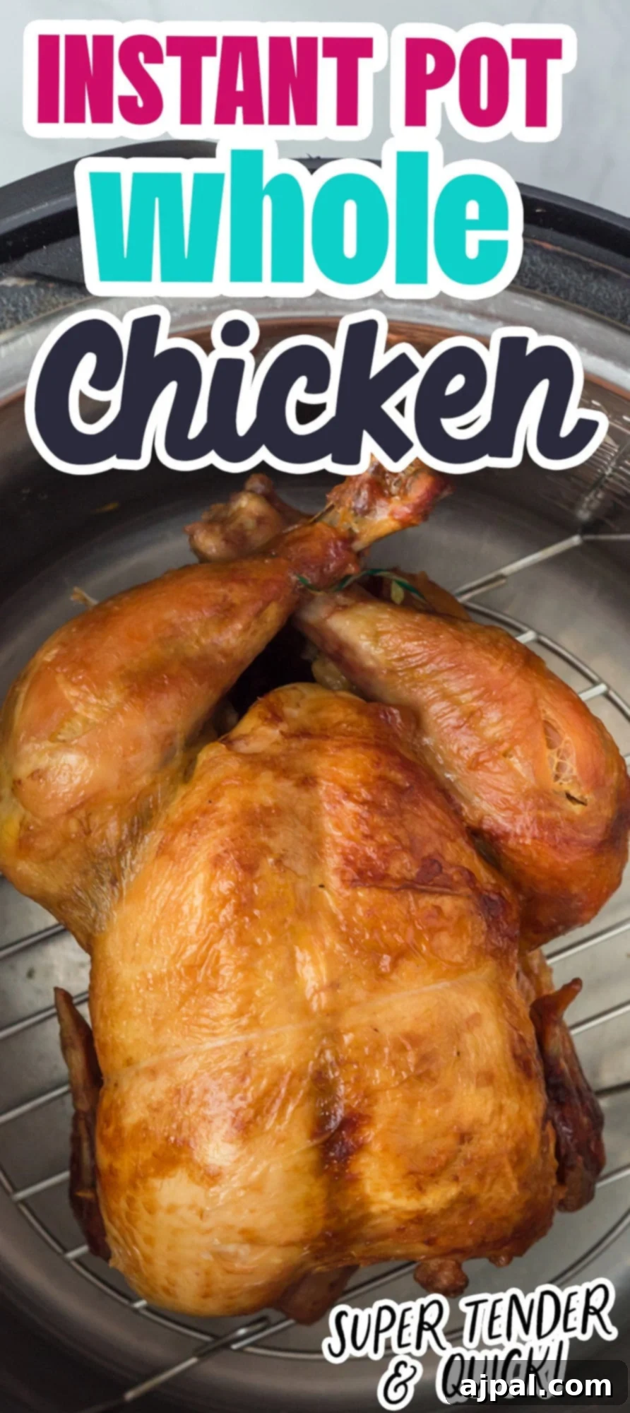 Perfect Instant Pot Whole Chicken 12 browned whole chicken in an instant pot