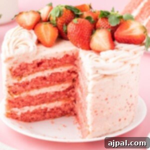 Fresh Strawberry Layer Cake 19 delicious pink cake topped with strawberries
