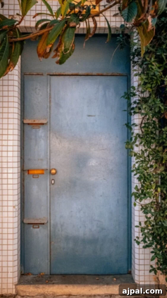 blue door in jaffa israel