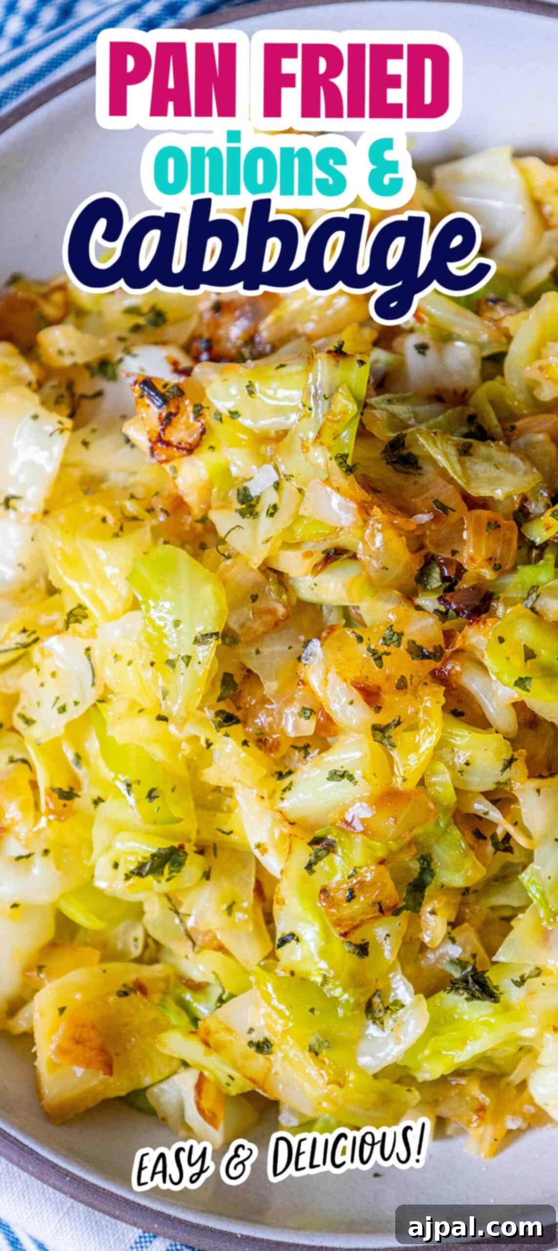 Caramelized Cabbage and Onions 12 Easy keto cabbage and onions recipe, perfectly cooked with a rich caramelized flavor, ready to be served as a delightful meal.