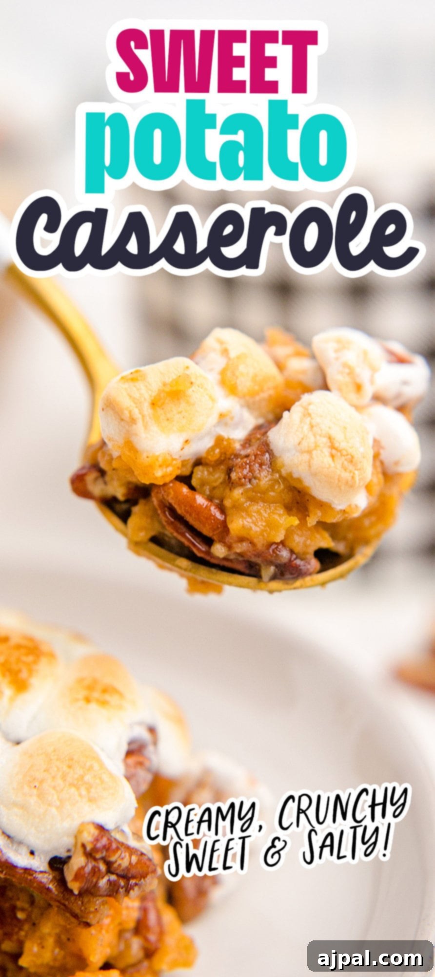 Golden Sweet Potato Delight 21 sweet potato casserole with marshmallows and smores.