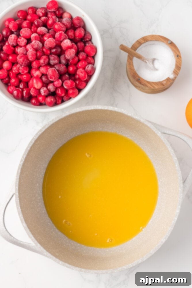 orange juice in a bowl