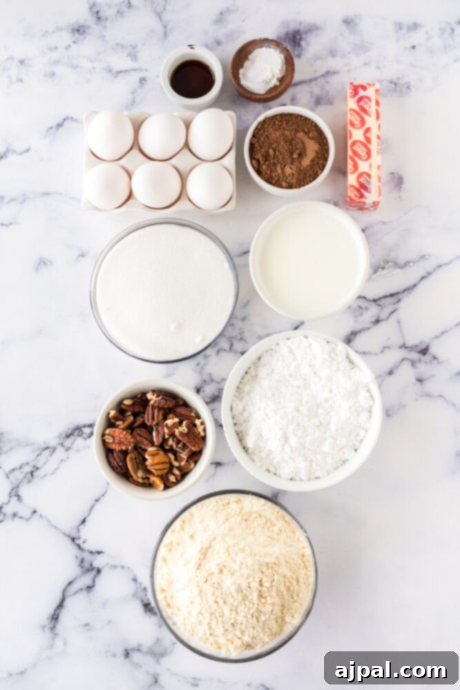 cake ingredients on a table