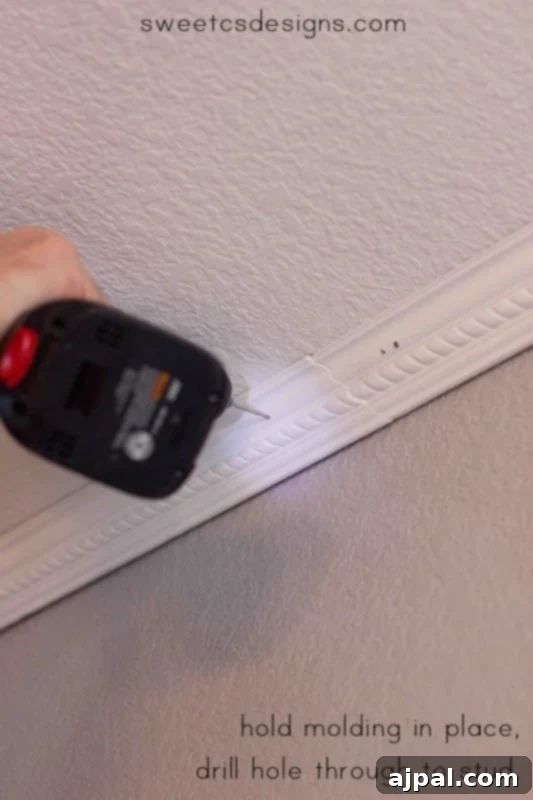 how to install crown molding with basic tools- no fancy nailgun or experience required!