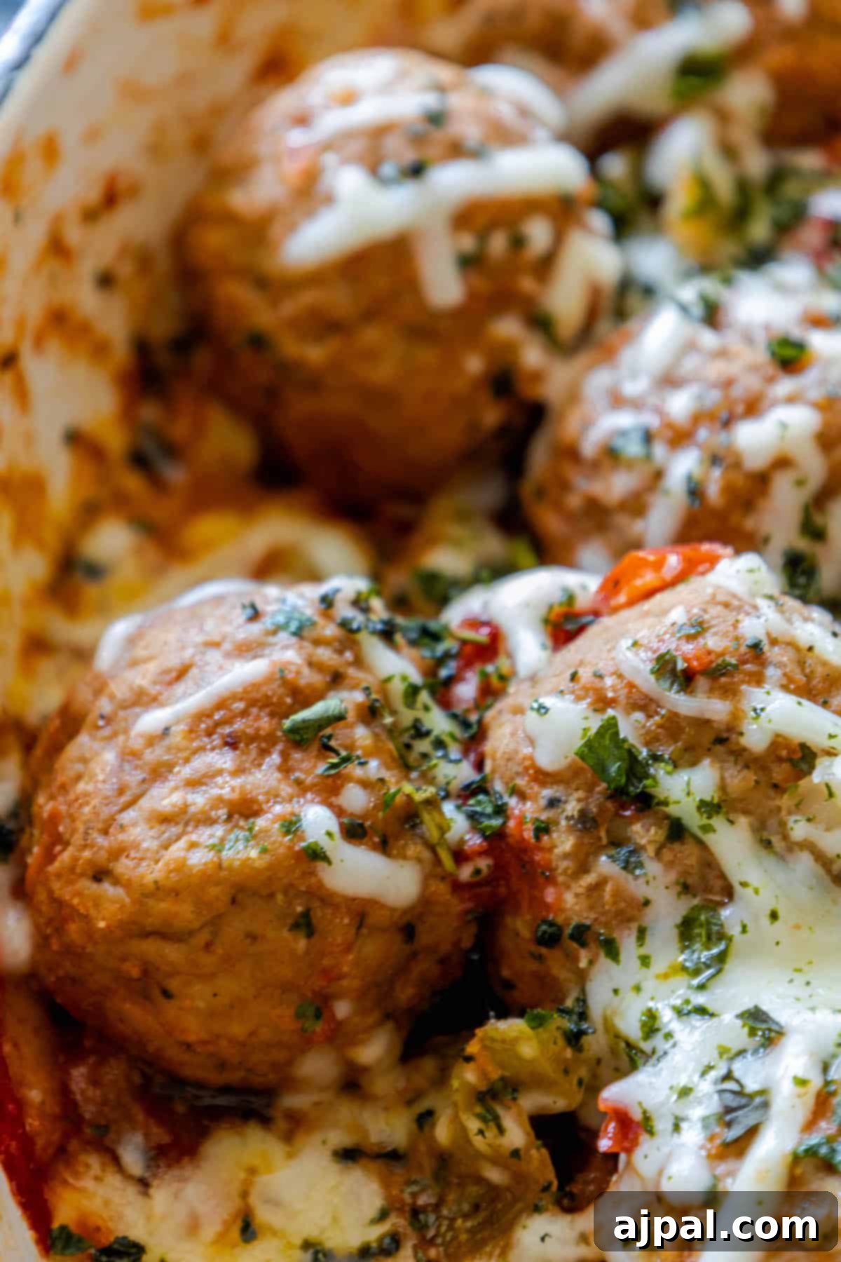 Italian Meatball Skillet Melt 4 A cheesy Italian meatball skillet.