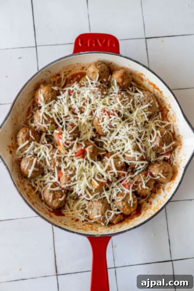 Italian Meatball Skillet Melt 10 Cheesy Italian Meatball Skillet
