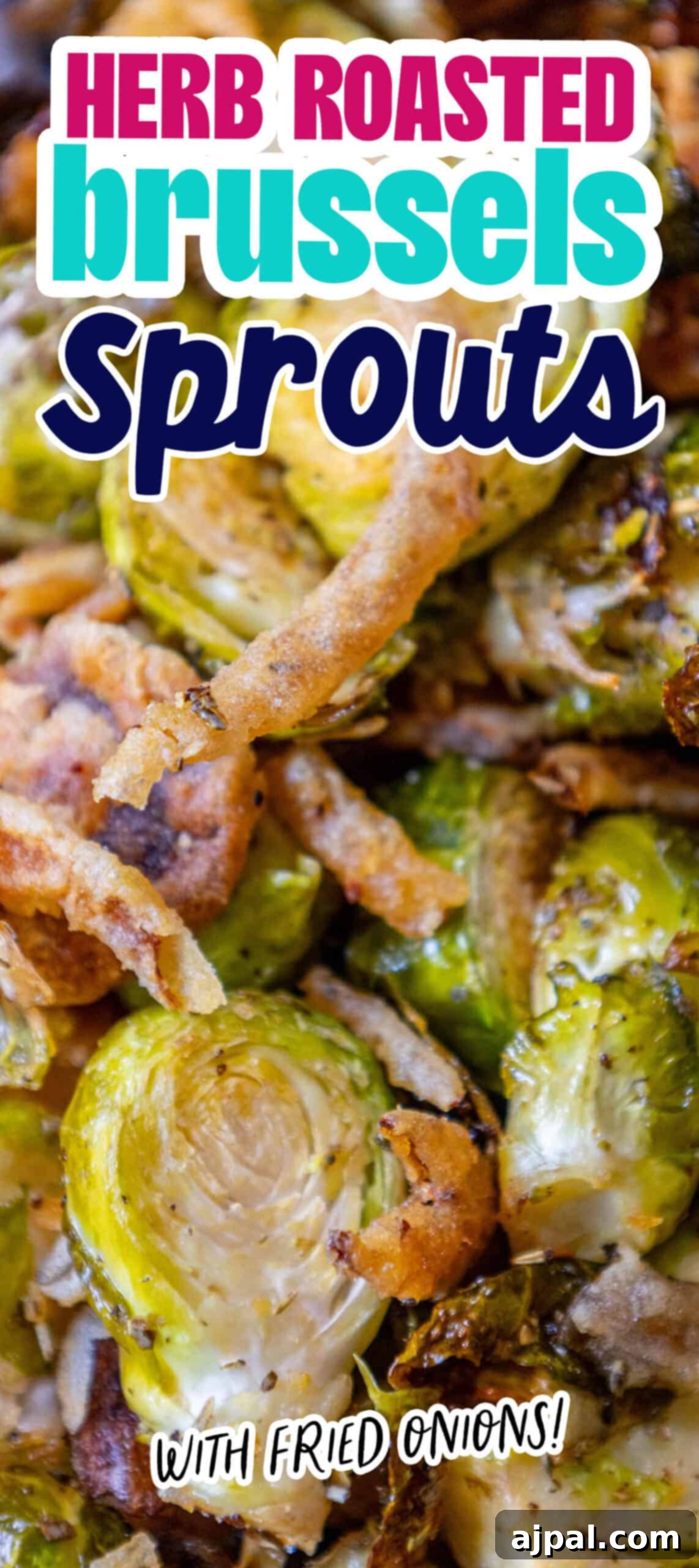 Caramelized Brussels Sprouts and Sweet Onions 8 Roasted brussels sprouts with fried onions.