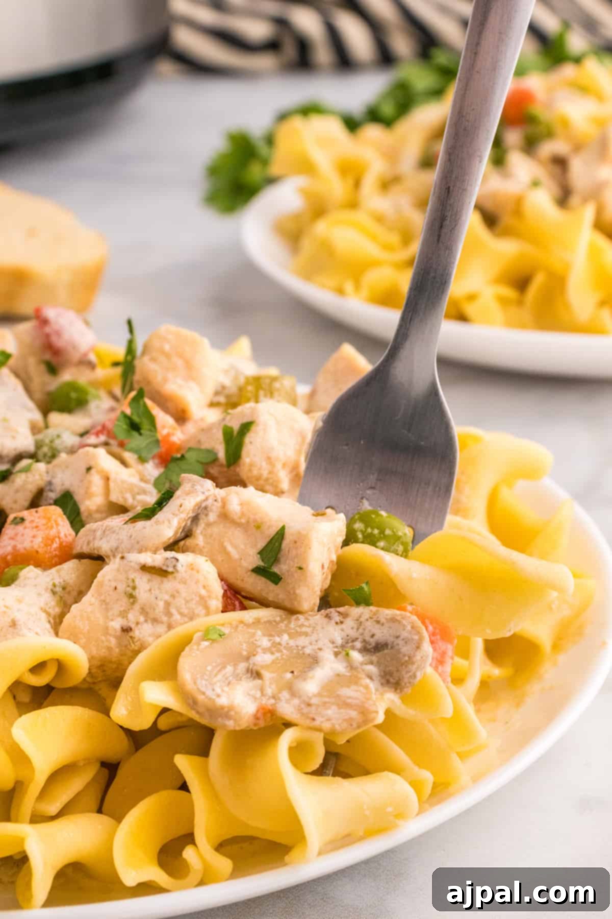Easy Slow Cooker Chicken a la King 2 Slow cooker chicken noodle soup.