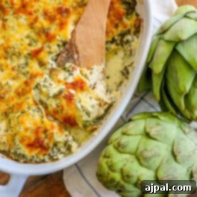 Creamy spinach and artichoke casserole.