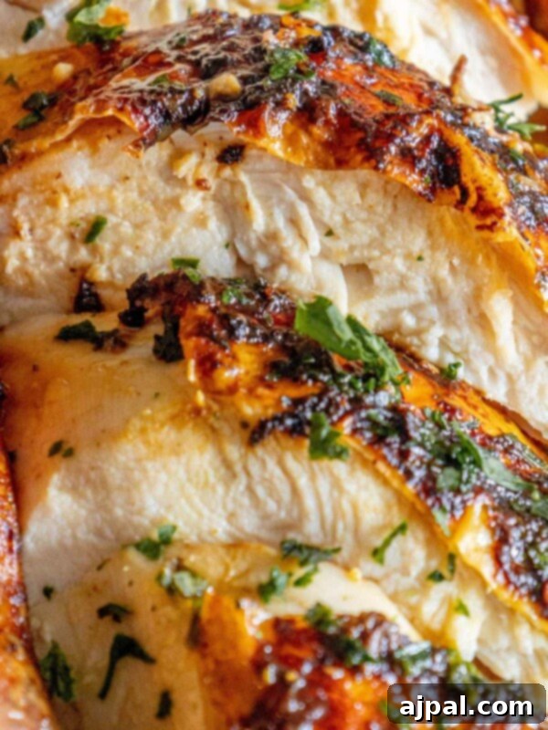 picture of sliced roast chicken on a platter