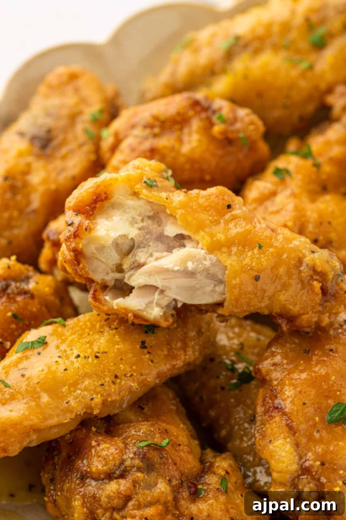 A vibrant platter of lemon pepper chicken wings, freshly coated and ready to be served, highlighting their golden crispiness.