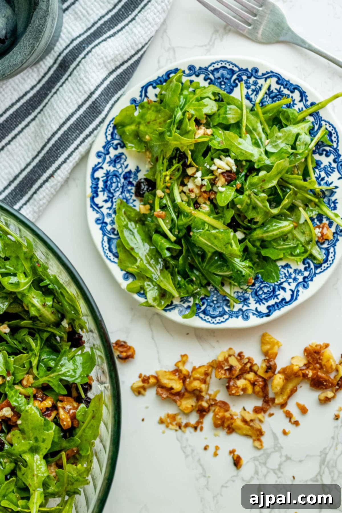 Arugula Cranberry Walnut Salad Recipe