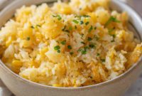 Cheesy Corn and Rice Bake
